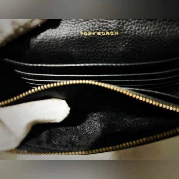 Vintage style Tory Burch small crossbody Bag Black Leather - Picture 11 of 17